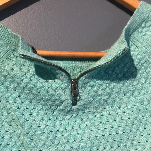 Green sweater with zipper - Picture 3 of 5
